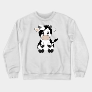 Cute Cow Drawing Crewneck Sweatshirt